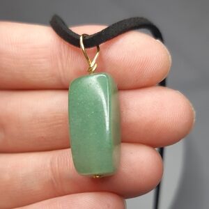 Nephrite Jade Wire Wrap Necklace